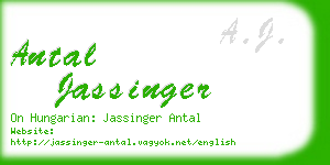 antal jassinger business card